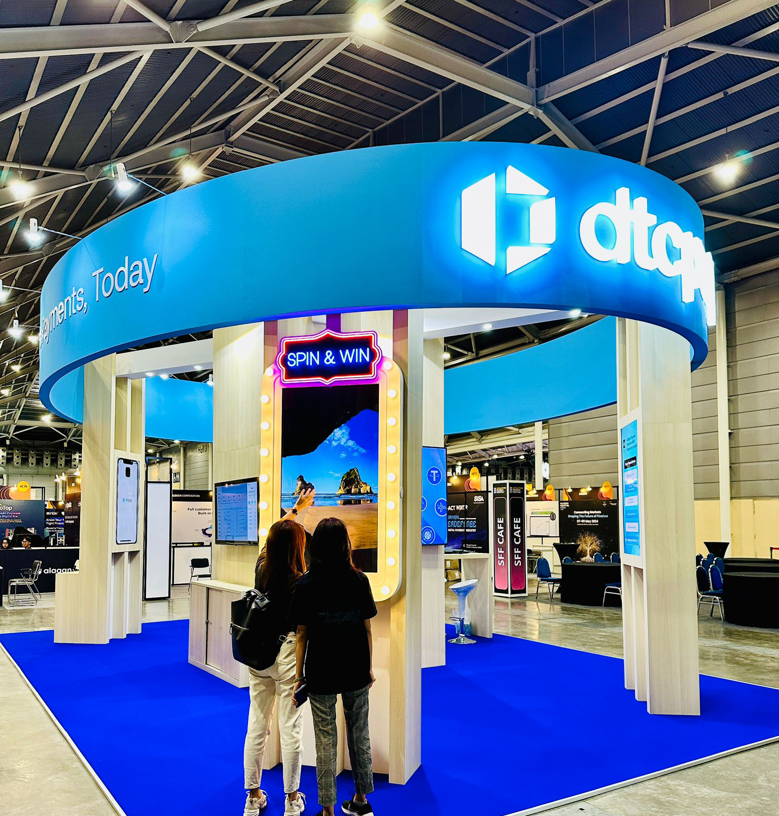 The PayByLink lucky draw screen